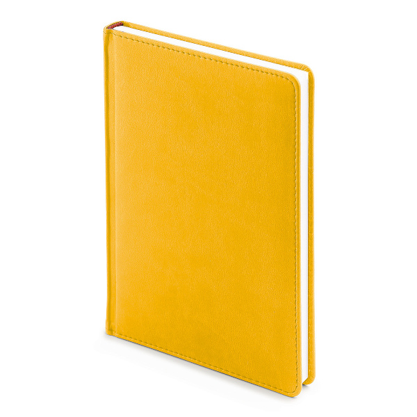 Ежедневник А5+ не дат Альт "Velvet" тв.обл., желтый охра, линейка, иск. кожа 3-115/29.