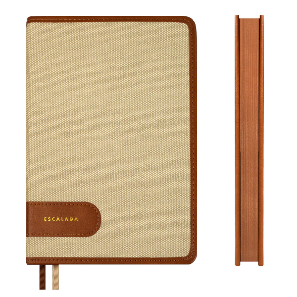 Ежедневник А5 не дат 320стр., Escalada "Пике" тв.обл., иск. кожа, бежевый 70638