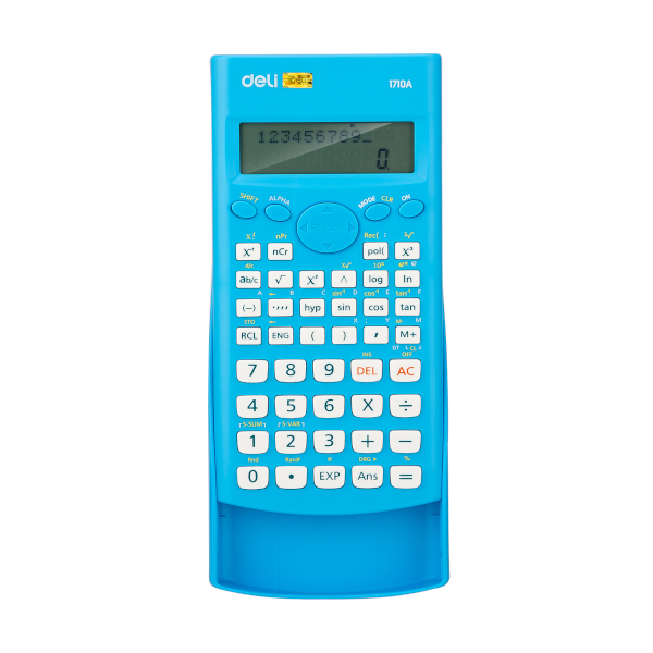 Калькулятор Deli E1710A/BLUE (бирюзовый) инженерный 10р+2р (240 функций)