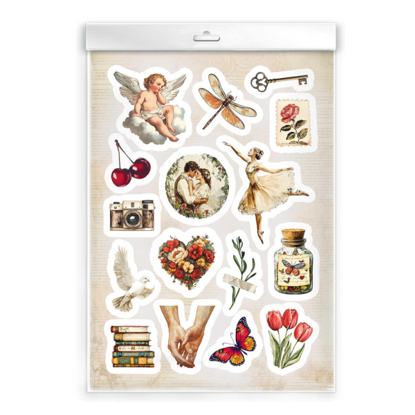 Наклейки бумажные "Винтаж 1" 14,8*21см 72041 Феникс+