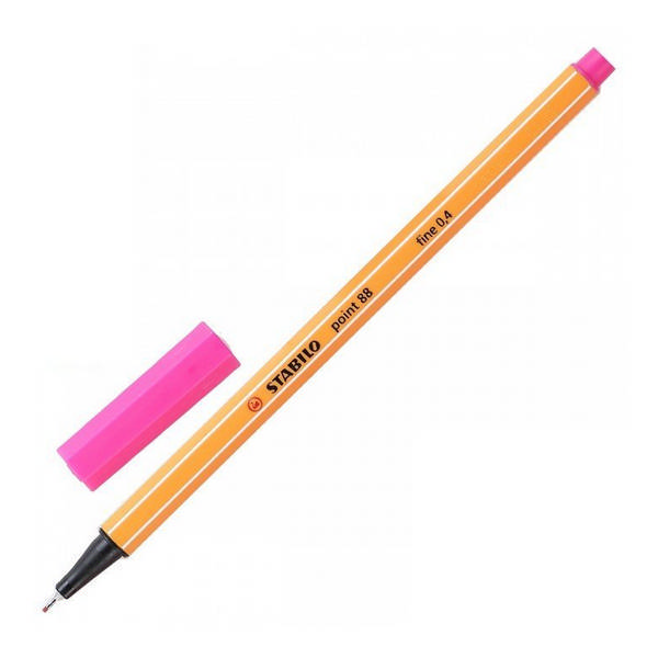 Ручка капиллярная Stabilo "Point 88" светло-розовая, 0,4мм 88/29