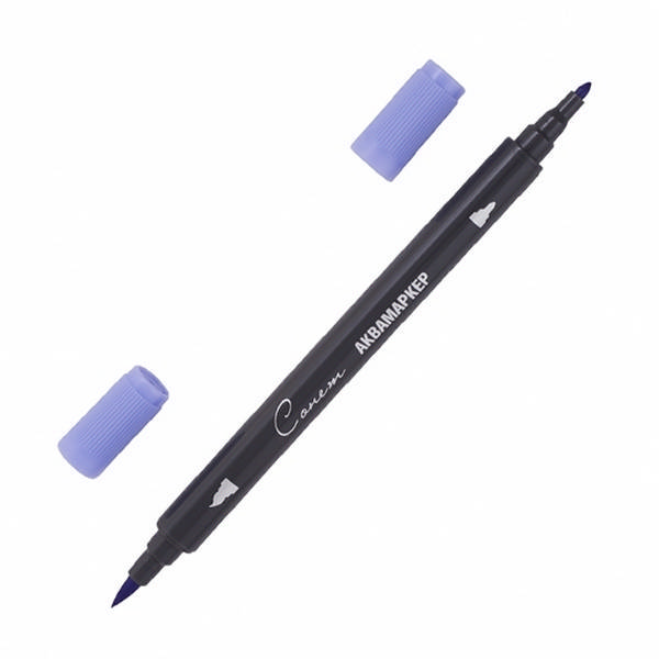 Аквамаркер худож. Сонет фиолетовый средний двусторонний 150121-23