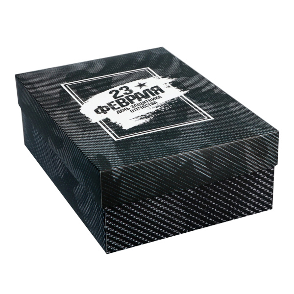 Коробка складная 24*17*8см "23 февраля" 10715872 Upak land