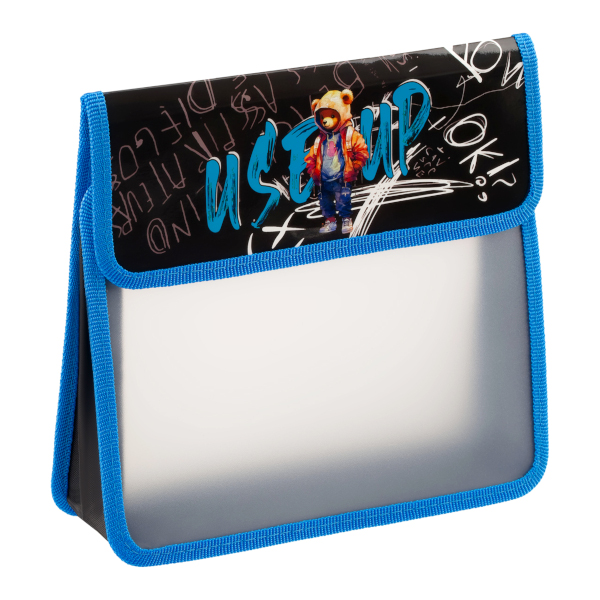 Папка для тетрадей А5 2отд., пластик, липучка "Music" ПТ-95_58193 ArtSpace