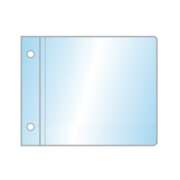 Конверт на 1 CD, ПВХ, 2отверстия, прозрачный 1123 ДПС 