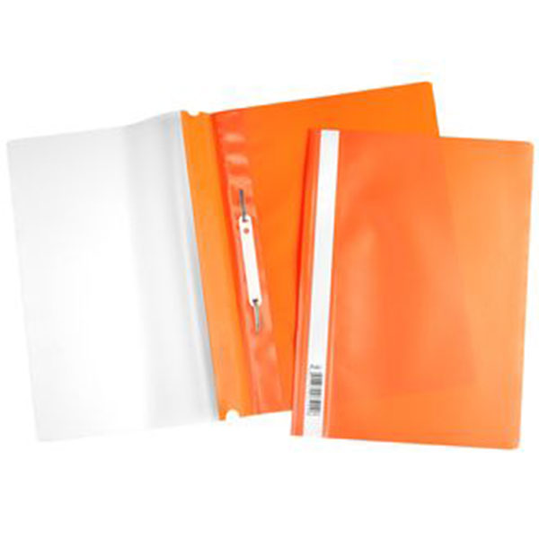 Папка-скоросшиватель пласт. А4, 120/160мкм, оранжевый ASp_04316 Hatber