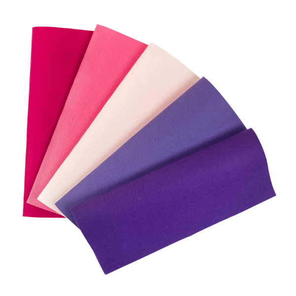 Набора фетра декоративного "Лавандовое поле" 27*30см, 5л, 5цв, 200г/м2, 1,2мм FKS12-27/30 Gamma