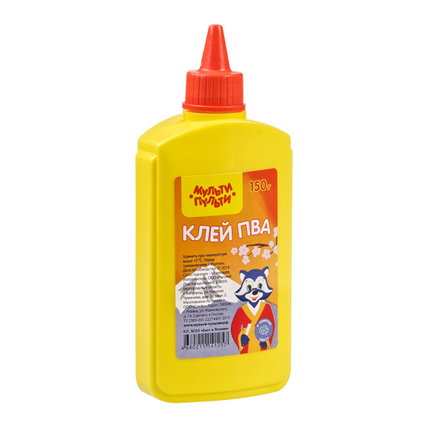 Клей ПВА 150г с апликатором "Енот в Японии" КЛ_16125 Мульти-Пульти