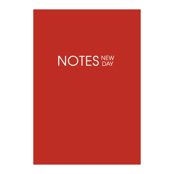 Тетрадь120л А5- линейка/сшивка "New day" картон, красный ТЛ51208186 Listoff