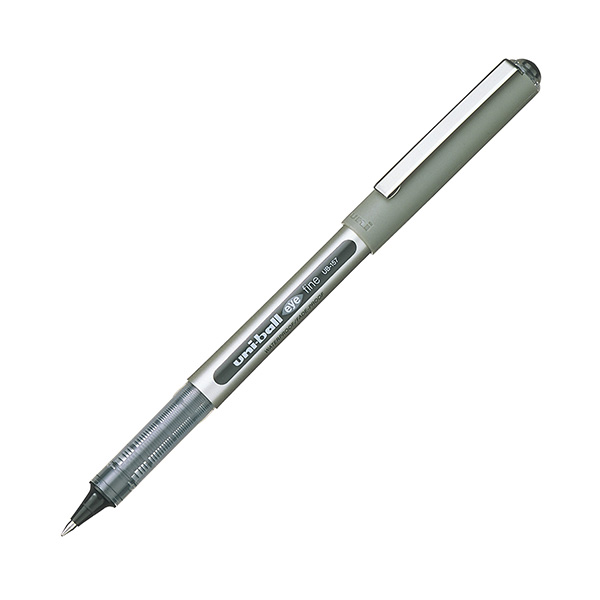 Роллер 0,7мм, черный, корп. серебро "Uni-Ball Eye UB-157" 71169