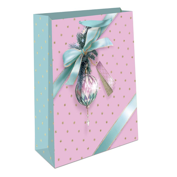 Пакет бумажный 22,3*18*10см "Шар на розовом" 1312.951 Арт Дизайн