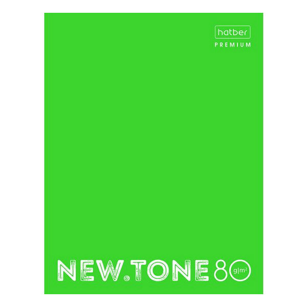 Тетрадь 80л А5 клетка на кольцах "NEWtone Neon" тв. обл., лаймовый 80ТК5A1_00934 Hatber