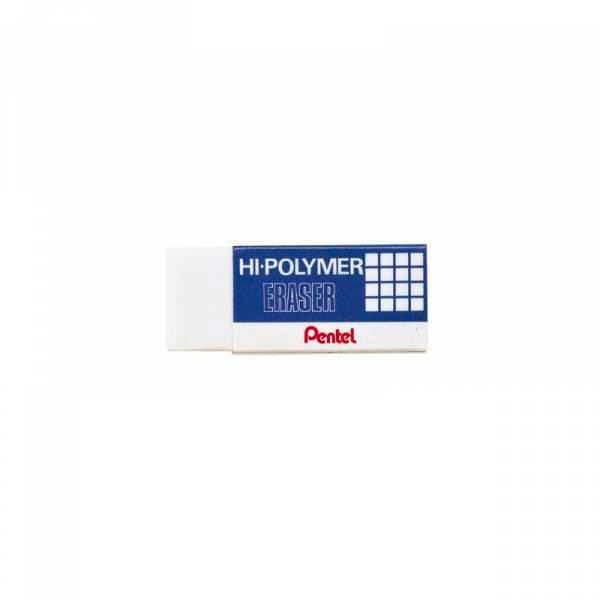 Ластик Pentel "Hi-Polymer. Eraser" прямоуг. 35*16*11,5мм, полимер, белый ZEH-03
