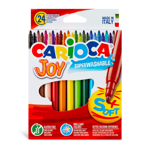 Фломастеры Carioca "Joy" 24цв. карт.уп. 40615