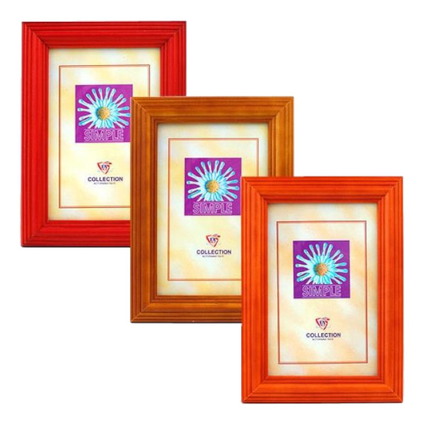 Фоторамка 10*15 дерево, багет 15мм, ассорти, вставка стекло, ножка "Simple Parma" 1010-4 Image Art