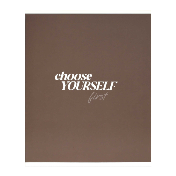 Тетрадь 96л А5+ клетка "Выбирай себя" картон, коричневый 70421 Феникс+