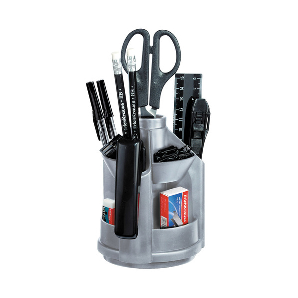 Офисный набор Erich Krause "Mini Desk'' 12 предм., серый ЕК12516