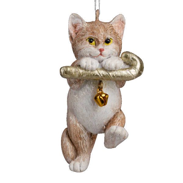 Украшение подвесное Erich Krause Decor "Котик с бубенчиком" 7,5см, полирезина 64561