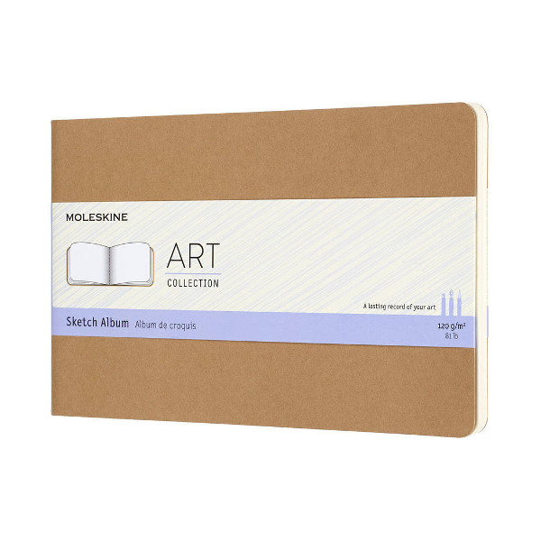 Скетчбук для графики и письма А5 44л, слон.кость, 120г/м2, сшивка "Art" ARTSKA3P3 Moleskine