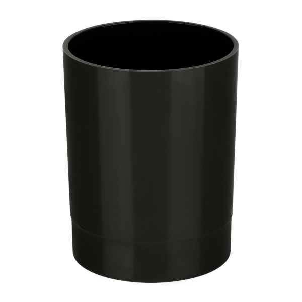Подставка-стакан для пиш. прин. "Лидер" 7*9см, кругл., пластик, черный ПС-30503 Стамм