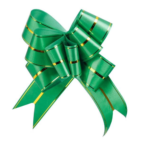 Бант для подарочной упаковки "Бабочка №4,5" зеленый 3539418 (1шт) 