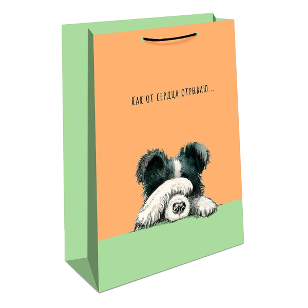 Пакет бумажный 32*26*12см "Как от сердца открываю" 0193.505 Арт Дизайн