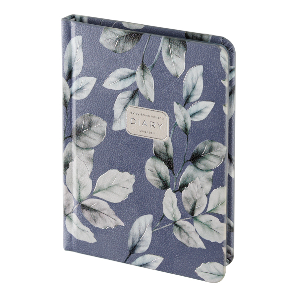 Ежедневник А6+ не дат Bruno Visconti "Flora. Frozen Leaves" тв.обл., иск. кожа 3-745/11