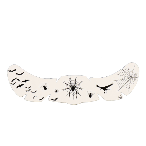 Татуировка на тело "Веснушки. Летучие мыши, пауки и ворон" 5*16см 10449519 Арт Узор