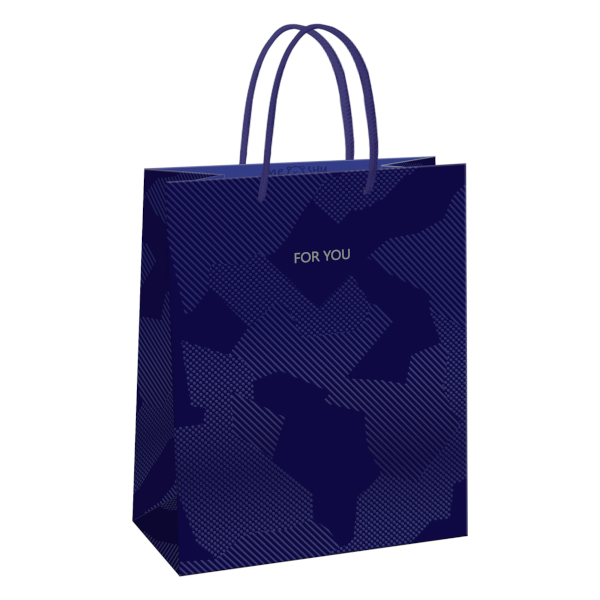 Пакет бумажный 14*11*6,5см "Blue pattern" MS_61600 MESHU