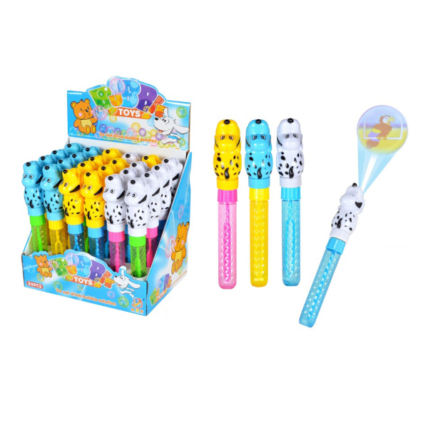 Мыльные пузыри "Собачка" 30мл, проектор 3*AG3, ассорти 1002444