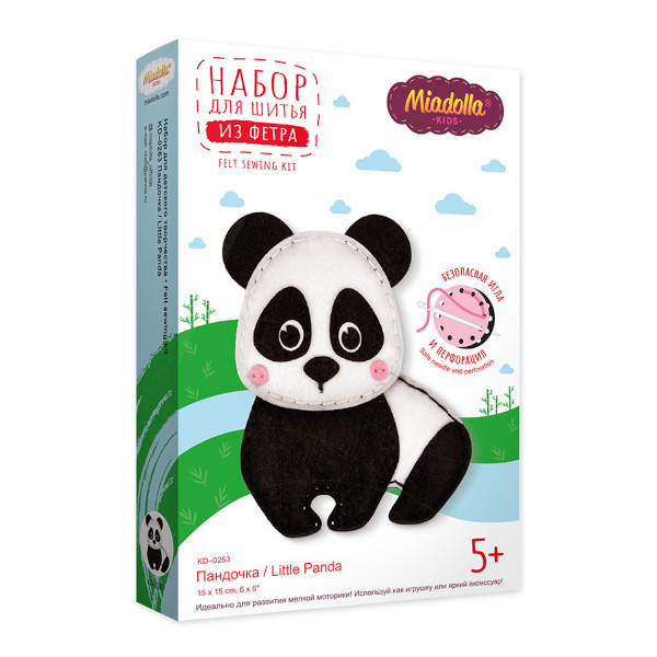 Набор для изготовления игрушки Miadolla "Пандочка" 15*15см KD-0263