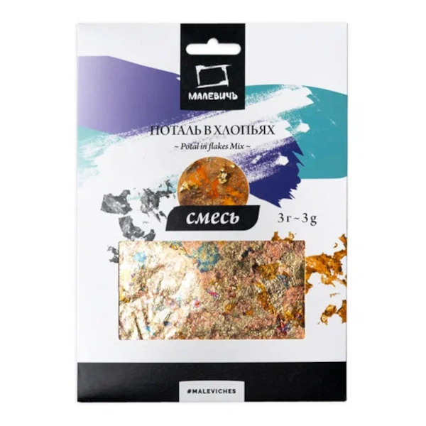 Поталь хлопья 3г, ассорти 195144 Малевичъ