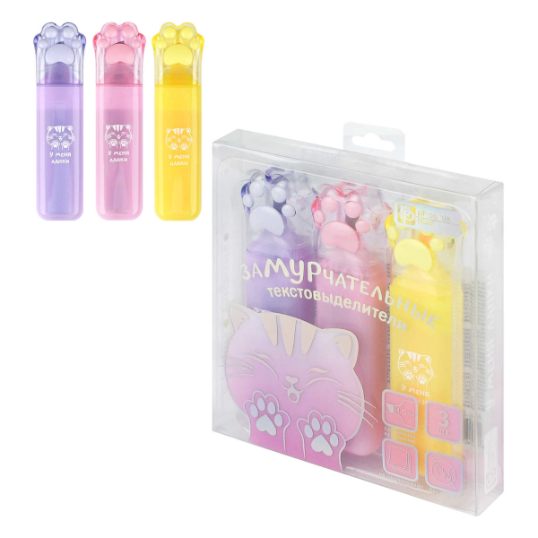 Набор текстовыделителей 6цв Workmate "H-4" роз.желт.зел.гол.оранж.фиол/скош/1-4мм 15-0949