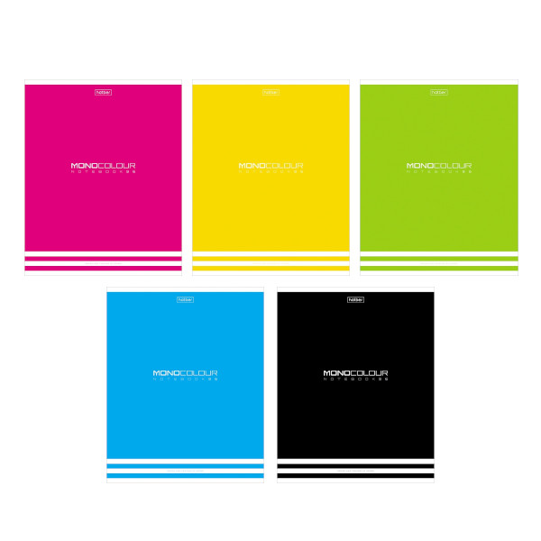 Тетрадь 96л А5 клетка "Monocolor" картон, ассорти 96Т5лтВ1 Hatber