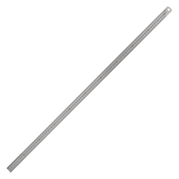 Линейка 100см, металл, серебрянный 614087 Attache