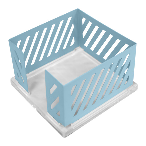 Подставка для бумажного блока deVENTE "Pastel" 10*10*6,3см, металл, голубой 4105306