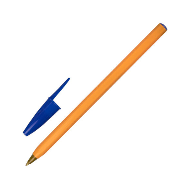 Ручка шар. 1,0мм, синий, оранж. корп. "Basic Orange BP-01" 143740 Staff