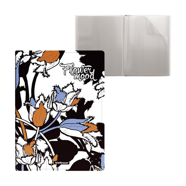 Папка 20 файлов А4, 17мм, 550мкм, рисунок "Tulips" 54074 Erich Krause