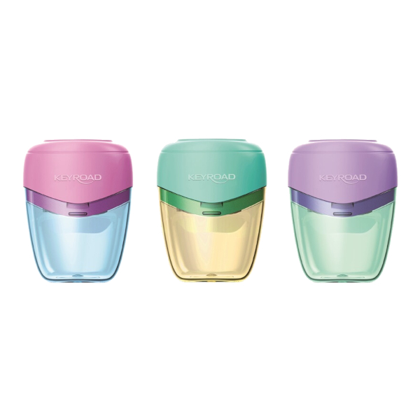 Точилка Keyroad "Pastel bread" 2 отв., пластиковая, ассорти KR973581