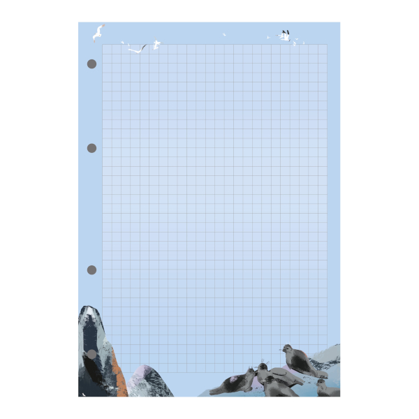 Сменный блок для тетрадей на кольцах А5  50л, клетка, рисунок "Homeland" N6150 Be Smart