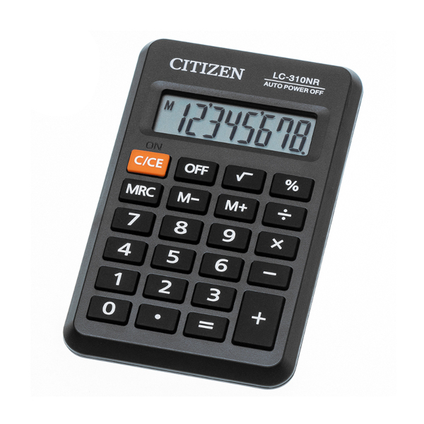Калькулятор Citizen LC-310N/NR (черный) карманный 8р
