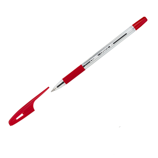 Ручка шар. масл. осн. 0,7мм, красный, прозрач. корп. "Орбита 150" РШ-31671 СТАММ