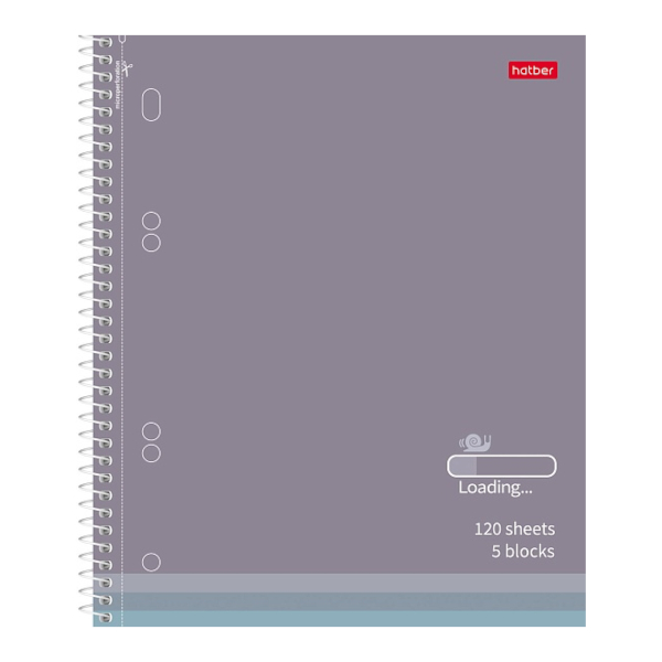Тетрадь 120л А5 клетка/спираль "Лови Wi-Fi" тв.обл., рисунок, перф. 120Ттр5В1сп_33931 Hatber