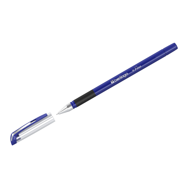 Ручка шар. масл. осн. 0,3мм, синий, игольч., синий корп. "xFine" CBp_03500 Berlingo