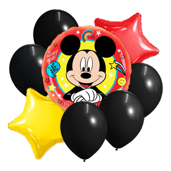 Набор шаров "Микки Маус" 8шт (3фольга+5латекс) 9511989 Disney