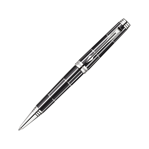 Ручка шар PARKER "Premier Luxury  Black CT" черная, черн. лат.корп., никеле-пал. отд., 1мм 1876393