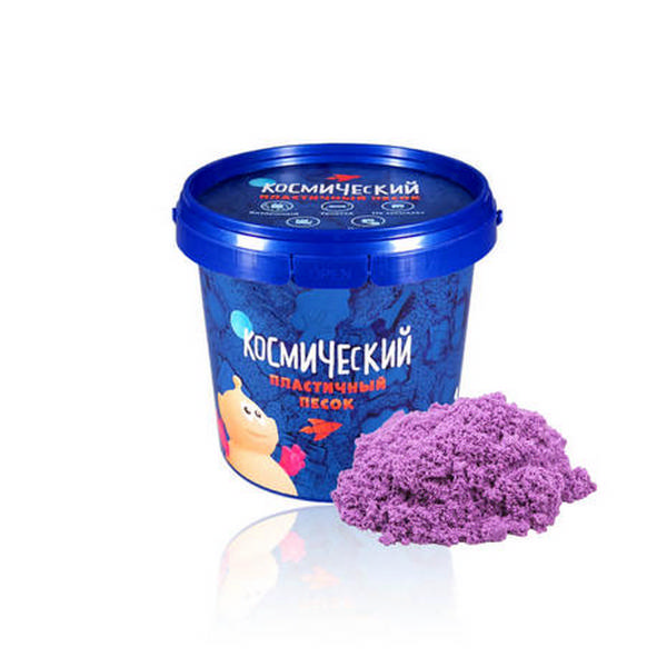 Набор для творчества Волшебный мир "Космический песок" 1,0кг, сирен., пласт.уп. Т57730