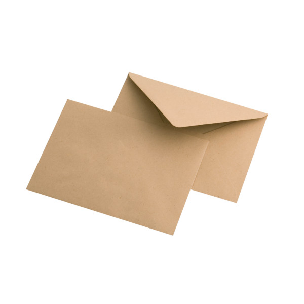 Конверт С6 114*162мм без окна, декстрин, крафт 80 г/м2 1010 Oberpost Packpost