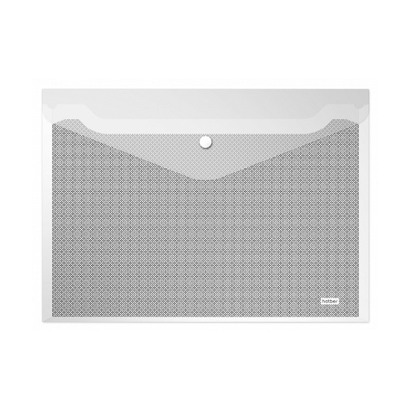 Папка-конверт на кнопке А4, 1отд., 150мкм, рисунок "Совершенно секретно" AKк4_18680 Hatber