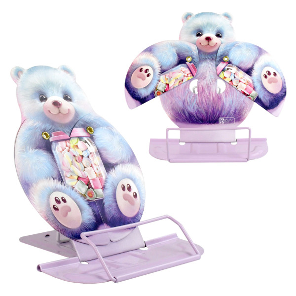 Подставка для книг металлическая "Мармеладный мишка" 14(+12,5)*18,8*15,7см 69395 Феникс+